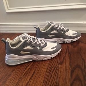 Nike by You ID Air Max 270 React CK4885-991 Gray/White Sneakers
